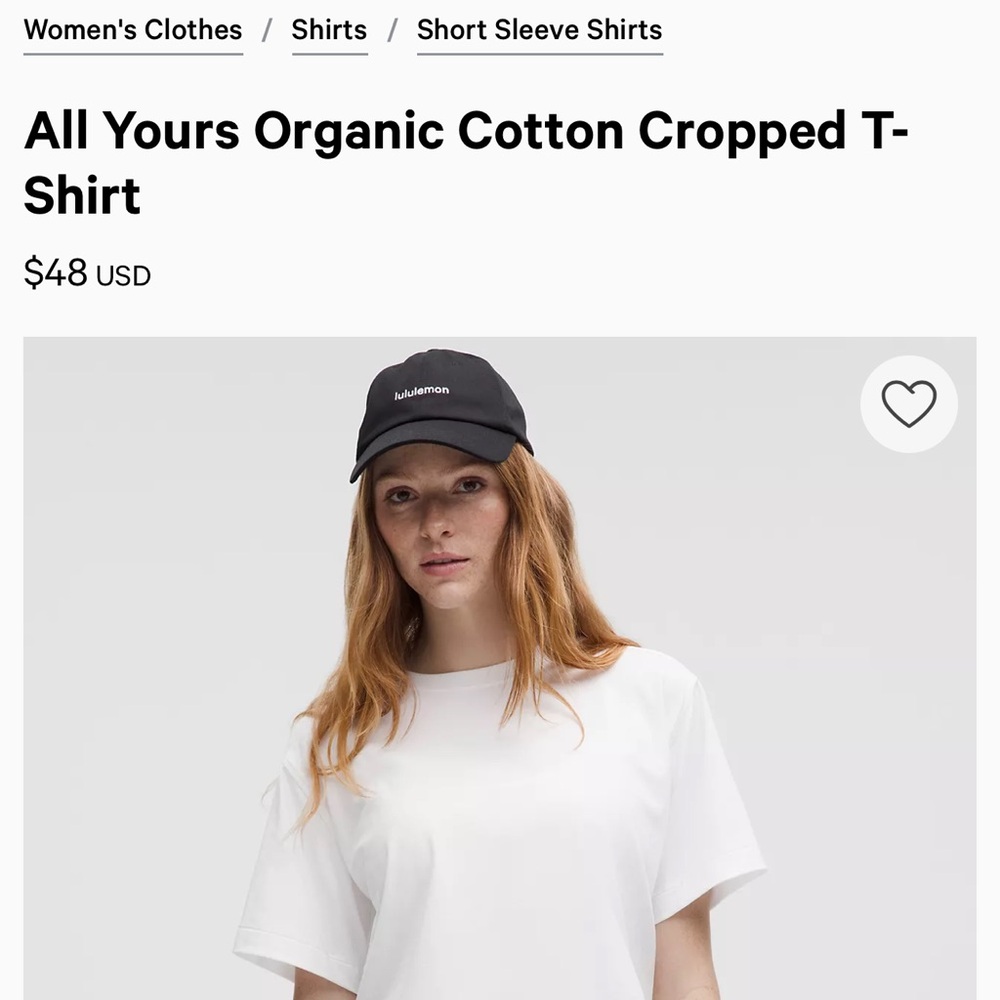 lululemon athletica White Crop Top